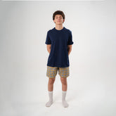 Yellow Plaid Pyjama Short set